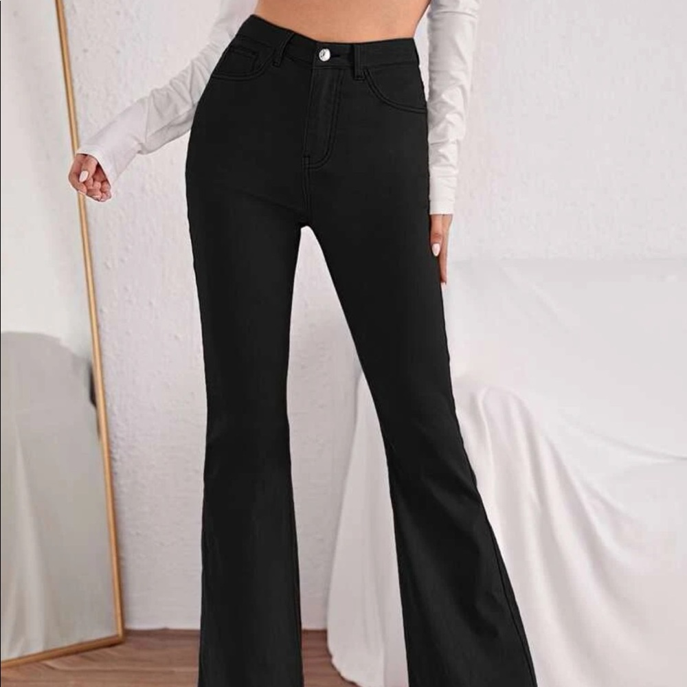 High waisted flare jeans